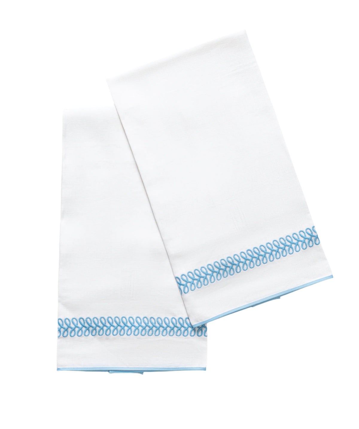 Matouk Schumacher Astor Braid Guest Towels, Set of 2