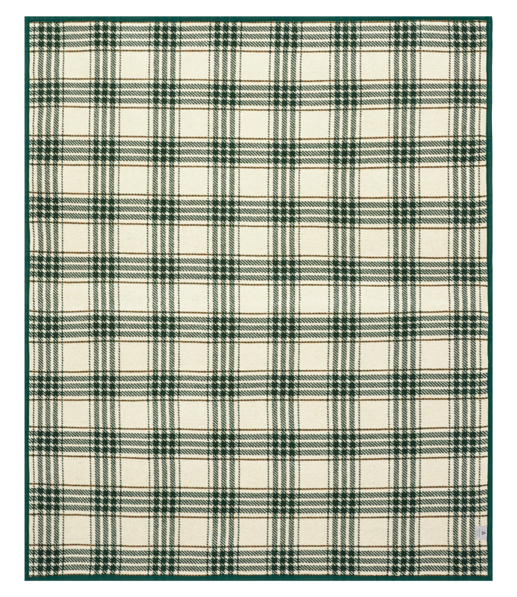 Autumn Plaid Blanket in Evergreen