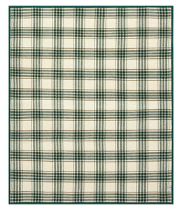 Autumn Plaid Blanket in Evergreen