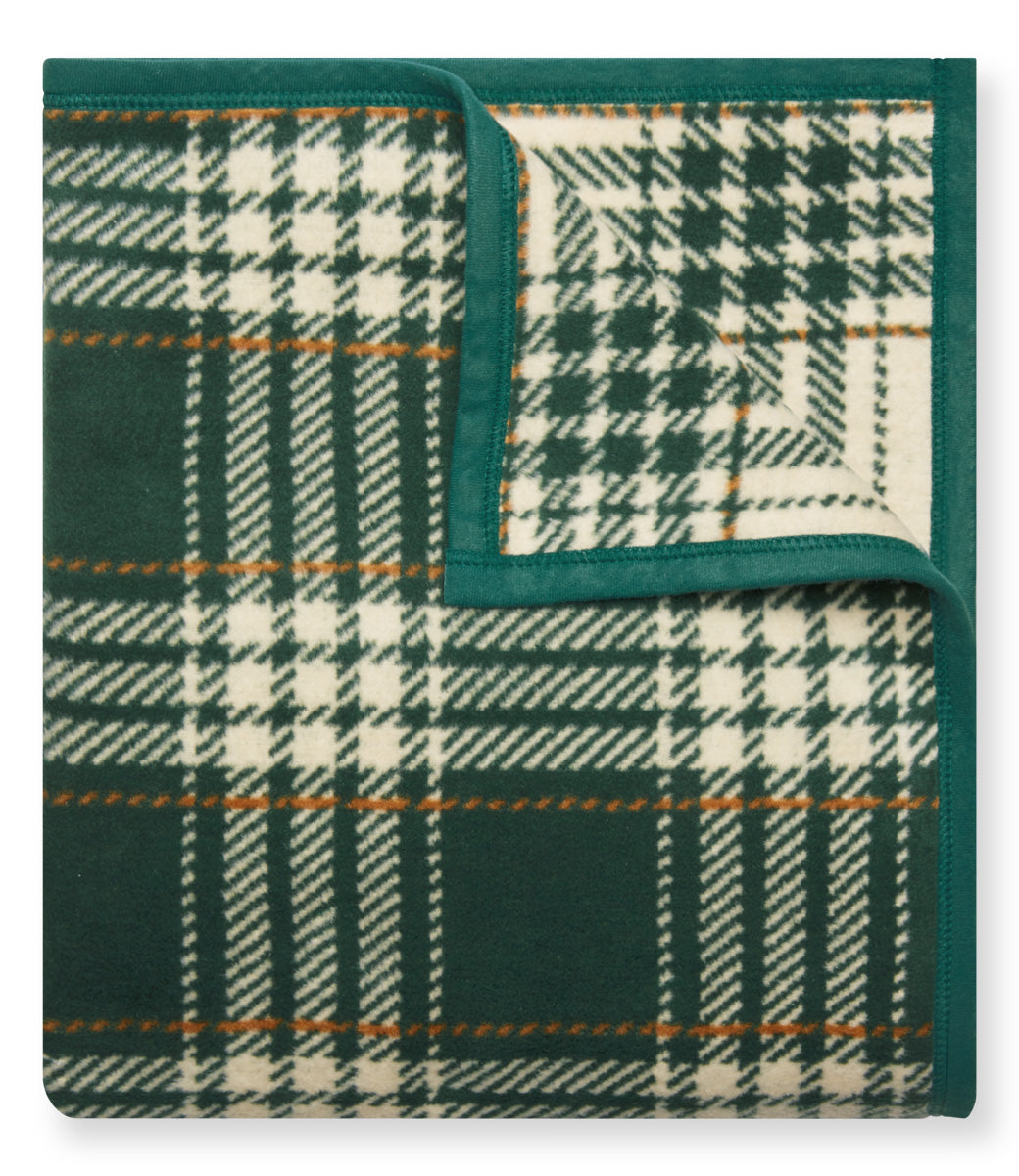 Autumn Plaid Blanket in Evergreen