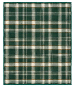 Autumn Plaid Blanket in Evergreen