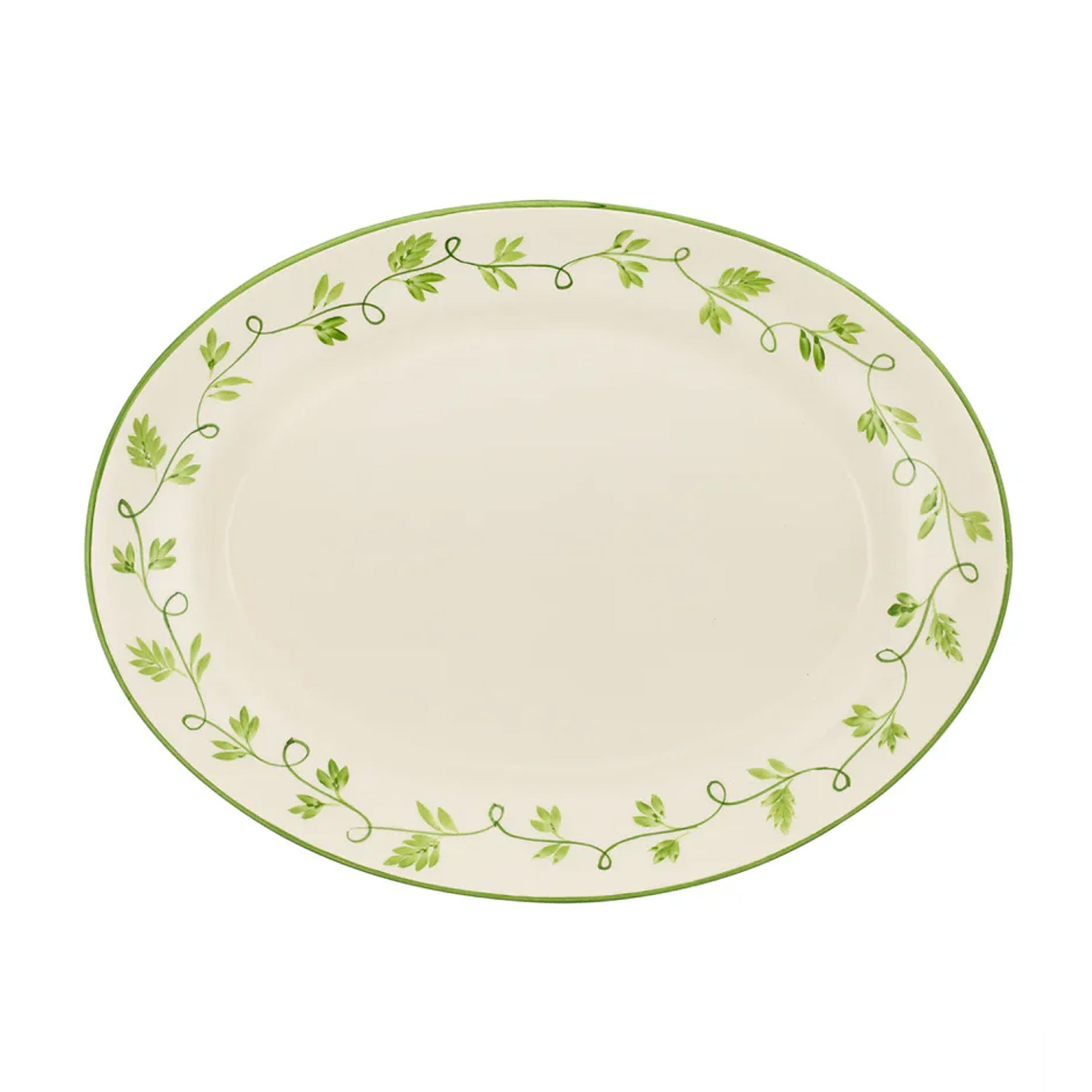 Ava Oval Platter in Green