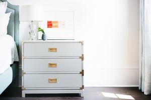 Small Carlyle Campaign Dresser in Grey