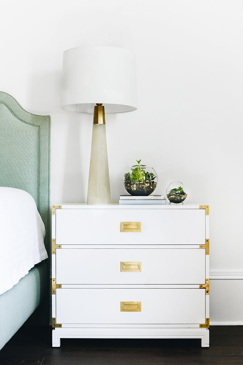 Small Carlyle Campaign Dresser in White