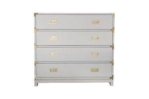 Large Carlyle Campaign Dresser - Grey | AVE HOME