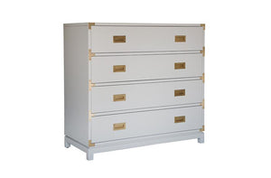 Large Carlyle Campaign Dresser - Grey | AVE HOME