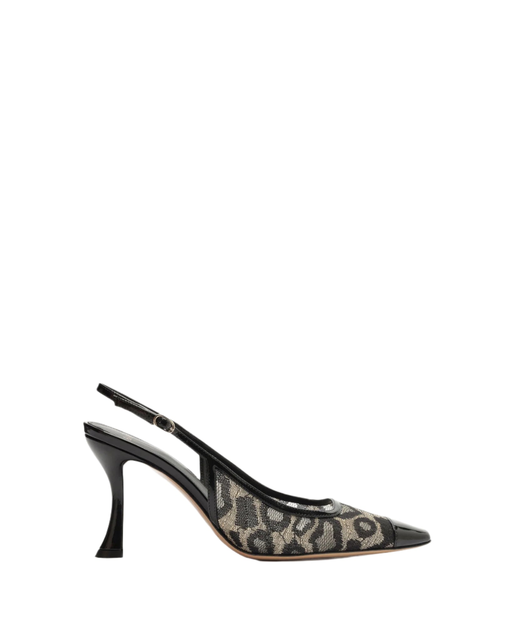 Olivia 85 Slingback in Animal Print