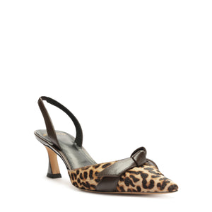 Clarita Bell Slingback 60 in Leopard