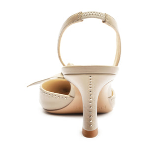 Clarita Bell Slingback 60 Studs in Semolina