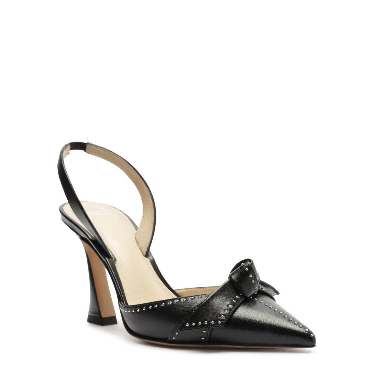 Clarita Bell Slingback 85 Studs in Black