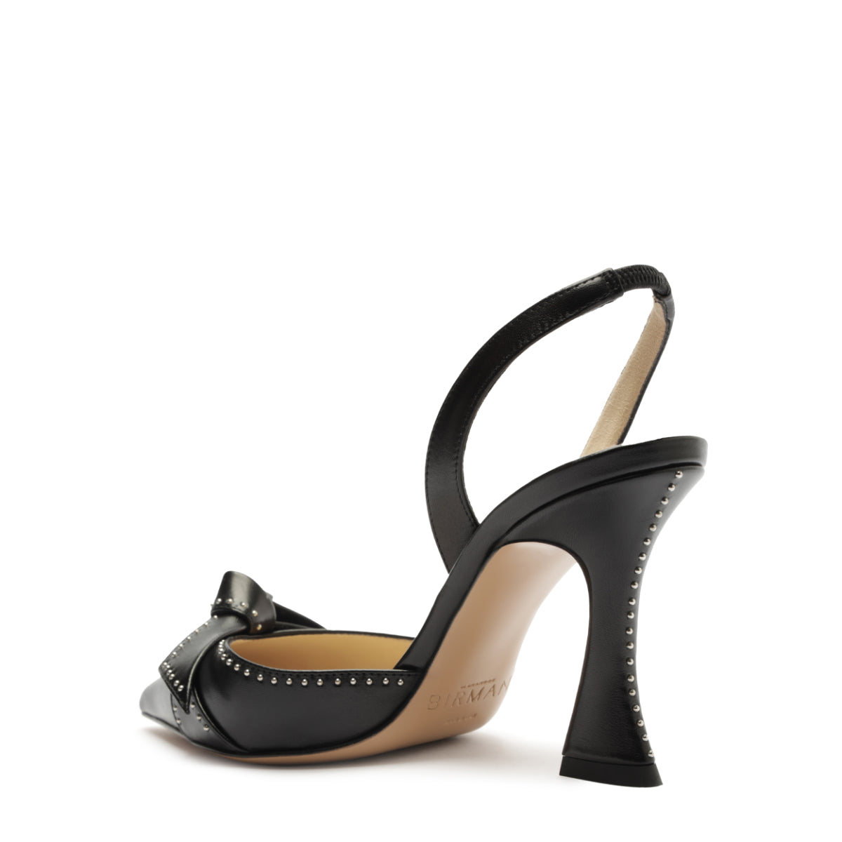 Clarita Bell Slingback 85 Studs in Black