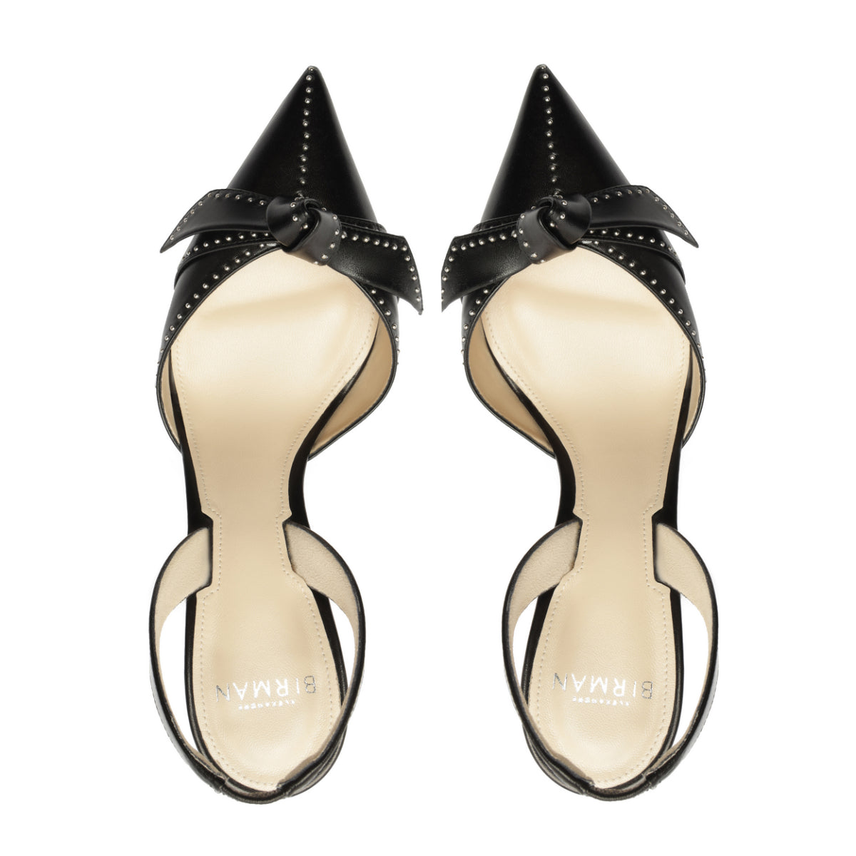 Clarita Bell Slingback 85 Studs in Black