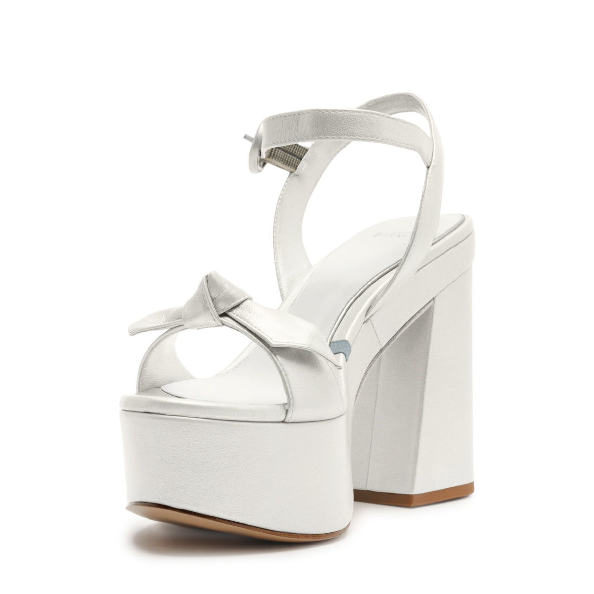 Clarita Flare Platform in Bridal Pearl/White