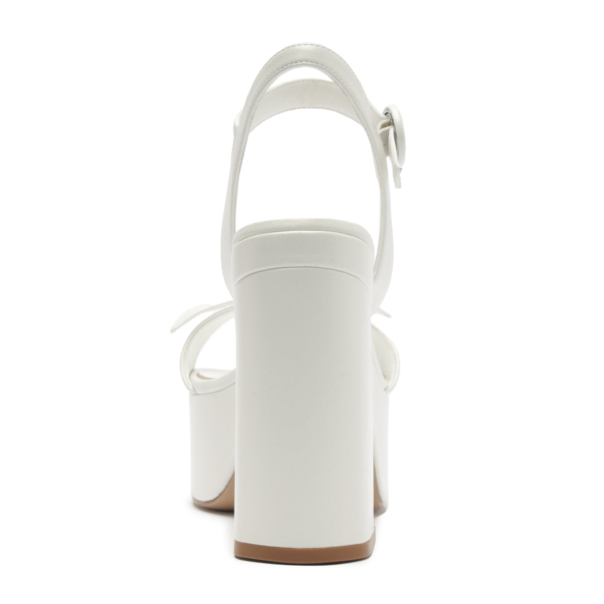 Clarita Flare Platform in Bridal Pearl/White