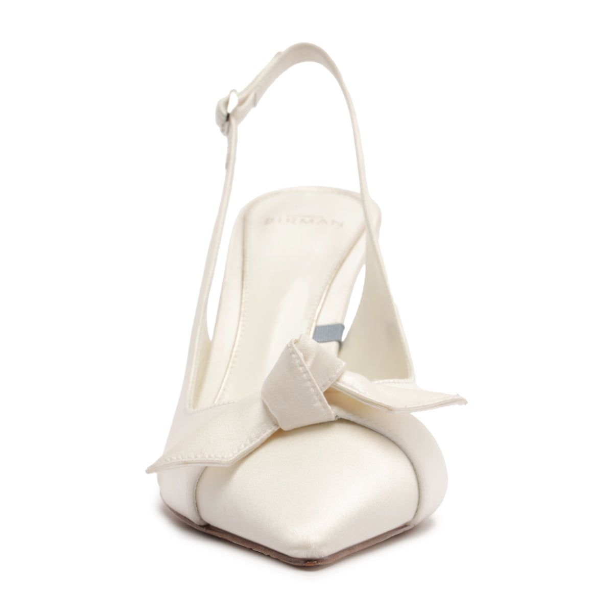 Clarita Classic Slingback 85 in Seta Bianco