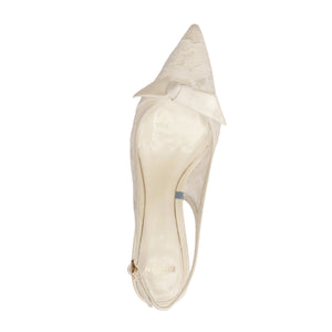 Clarita Classic Slingback 60 in Off White/Ivory