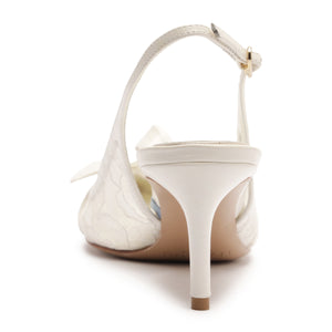 Clarita Classic Slingback 60 in Off White/Ivory