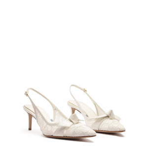 Clarita Classic Slingback 60 in Off White/Ivory