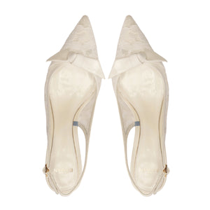 Clarita Classic Slingback 60 in Off White/Ivory
