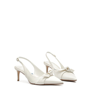 Clarita Classic Slingback 60 in Bianco