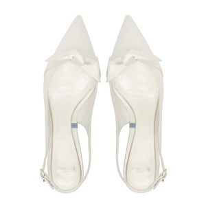 Clarita Classic Slingback 60 in Bianco