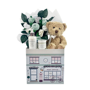 New Baby Hamper Gift With Teddy Bear