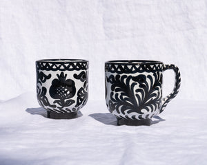 Mug With Hand Painted Designs