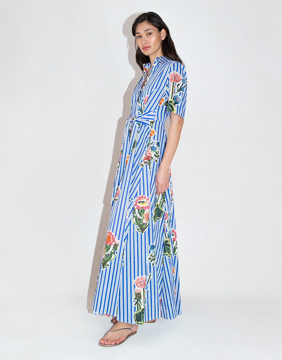 Posie Cotton Maxi Dress in California Garden