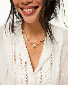 The Pearl Drip Drop Necklace Duo