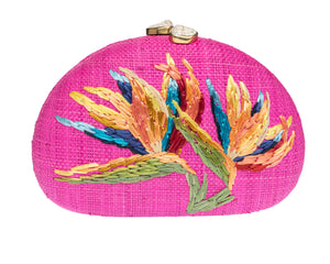 Berna Clutch in Fuchsia Multi