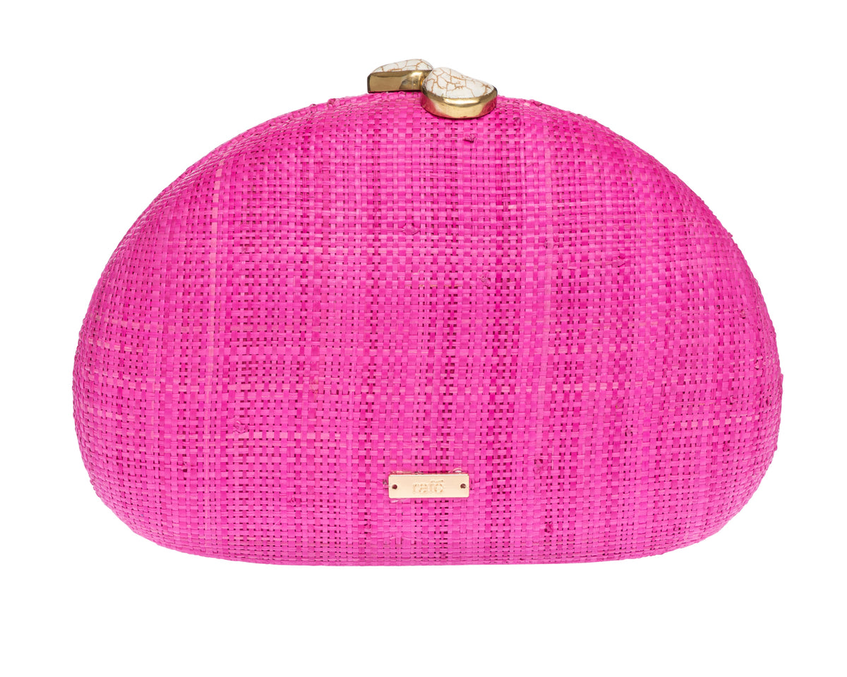 Berna Clutch in Fuchsia Multi