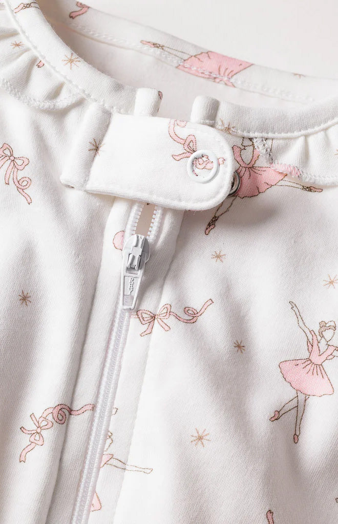 Baby’s Pima Snug Fit Romper in Sugar Plum Fairy