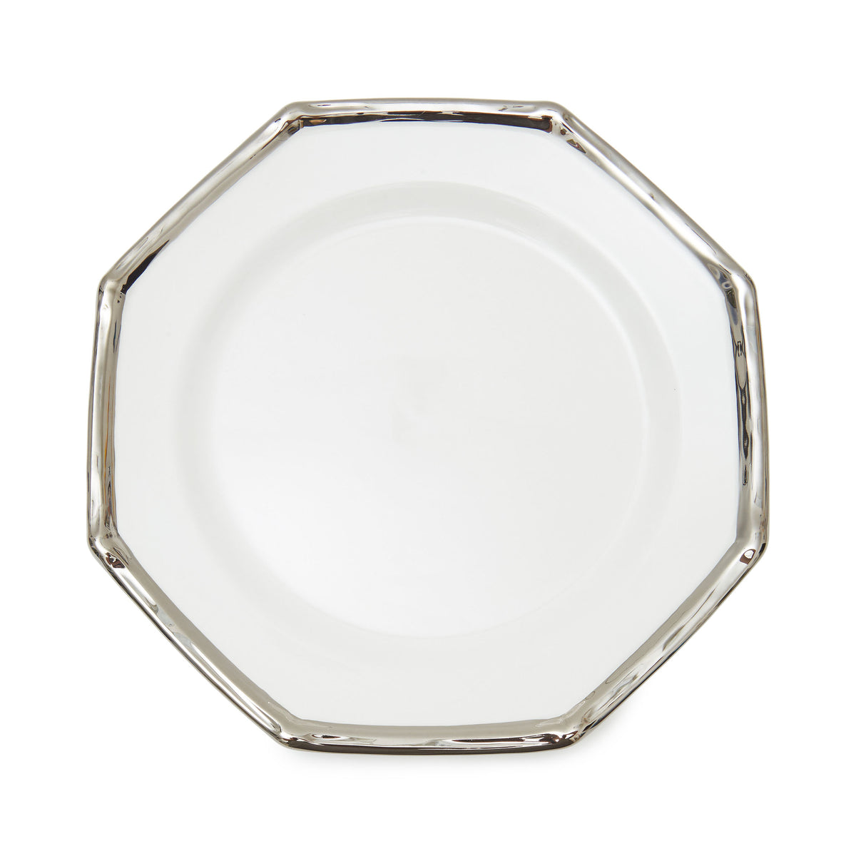 Bamboo Dinner Plates in Platinum, Set of 6