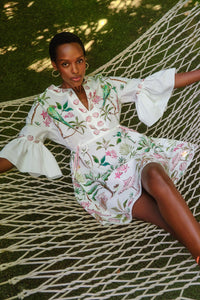 Barbados Cotton Kaftan Dress x Susannah Garrod