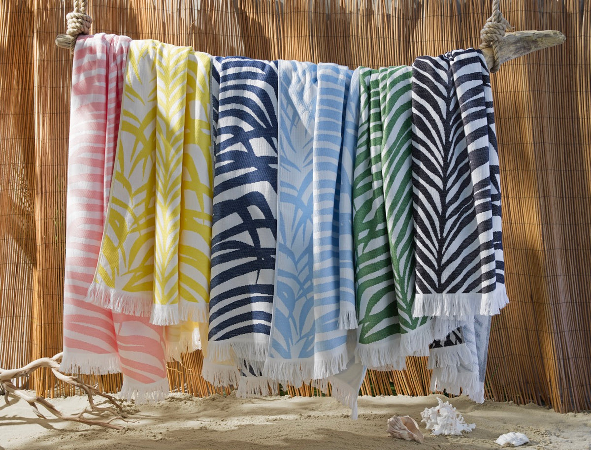 Matouk Schumacher Zebra Palm Beach Towel