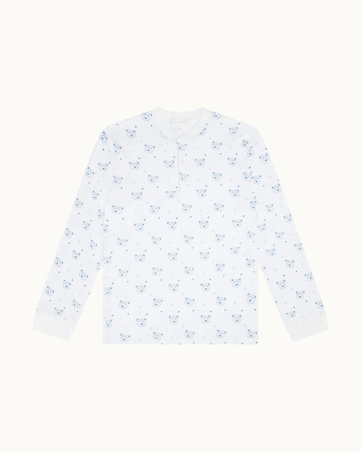 Bear Print Pajama in Adult Blue