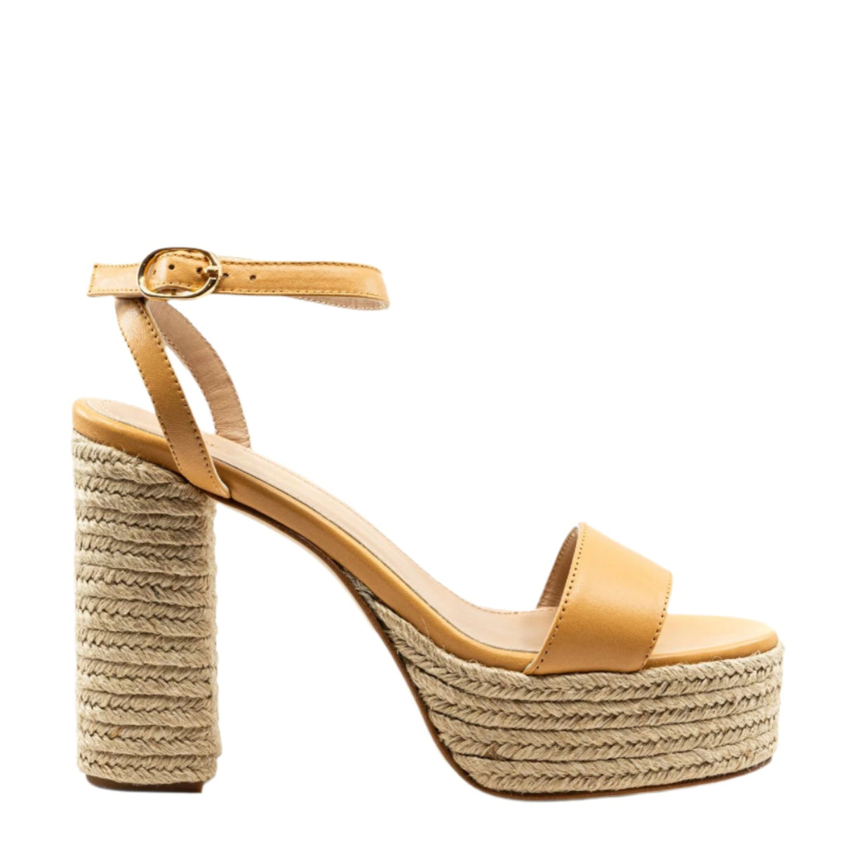 Becka Camel Leather Platform