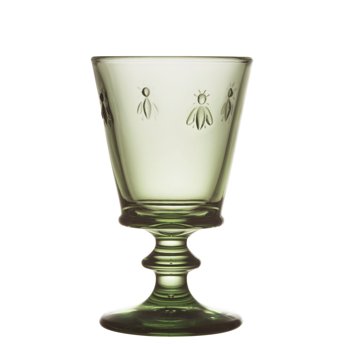 Bee Wine Glass Olive, Set of 6