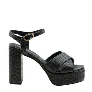 Bella Black Raffia