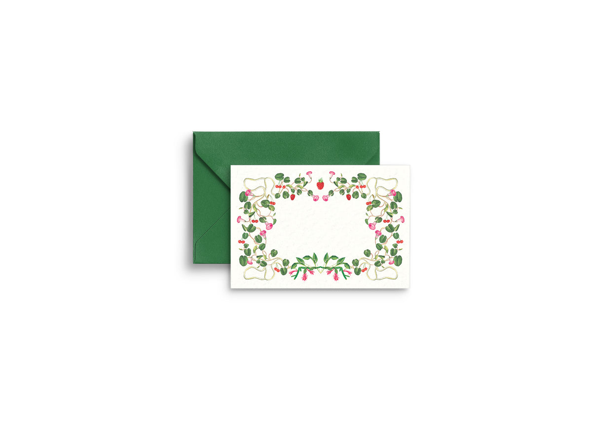 Berry Pom Pom Gift Enclosure Cards