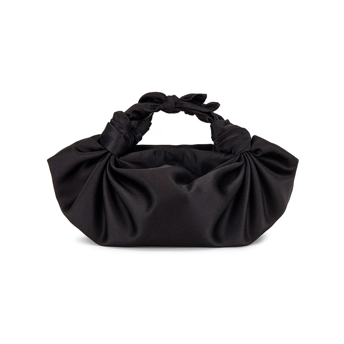 Black NLA Silk Knot Bag