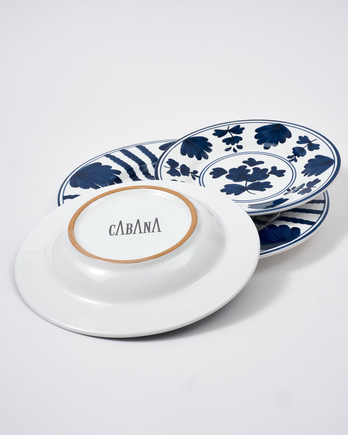 Blossom Soup Plate, Midnight Blue