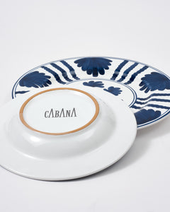 Blossom Dinner Plate, Midnight Blue