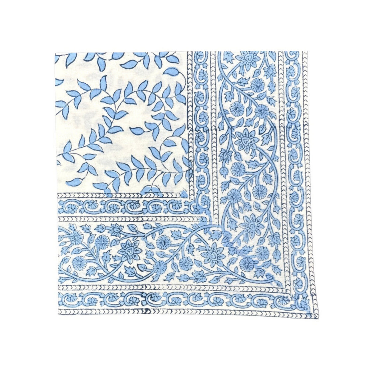 Blue Leaves Napkins, Set of 4