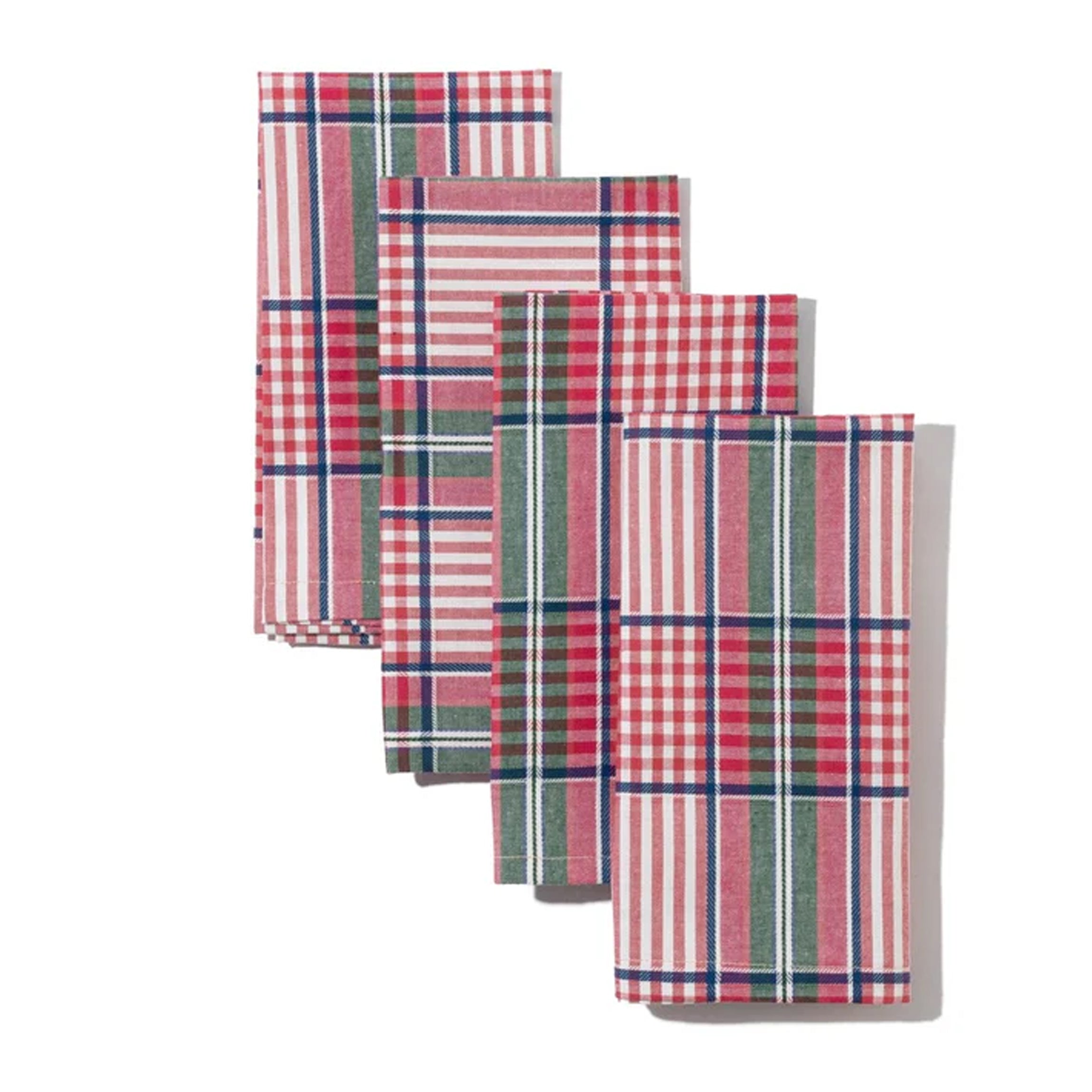 Blush Provence Plaid Napkins in Pink, Set of 4