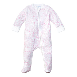 Joy Street Kids Boston Zip Onesie, Pink