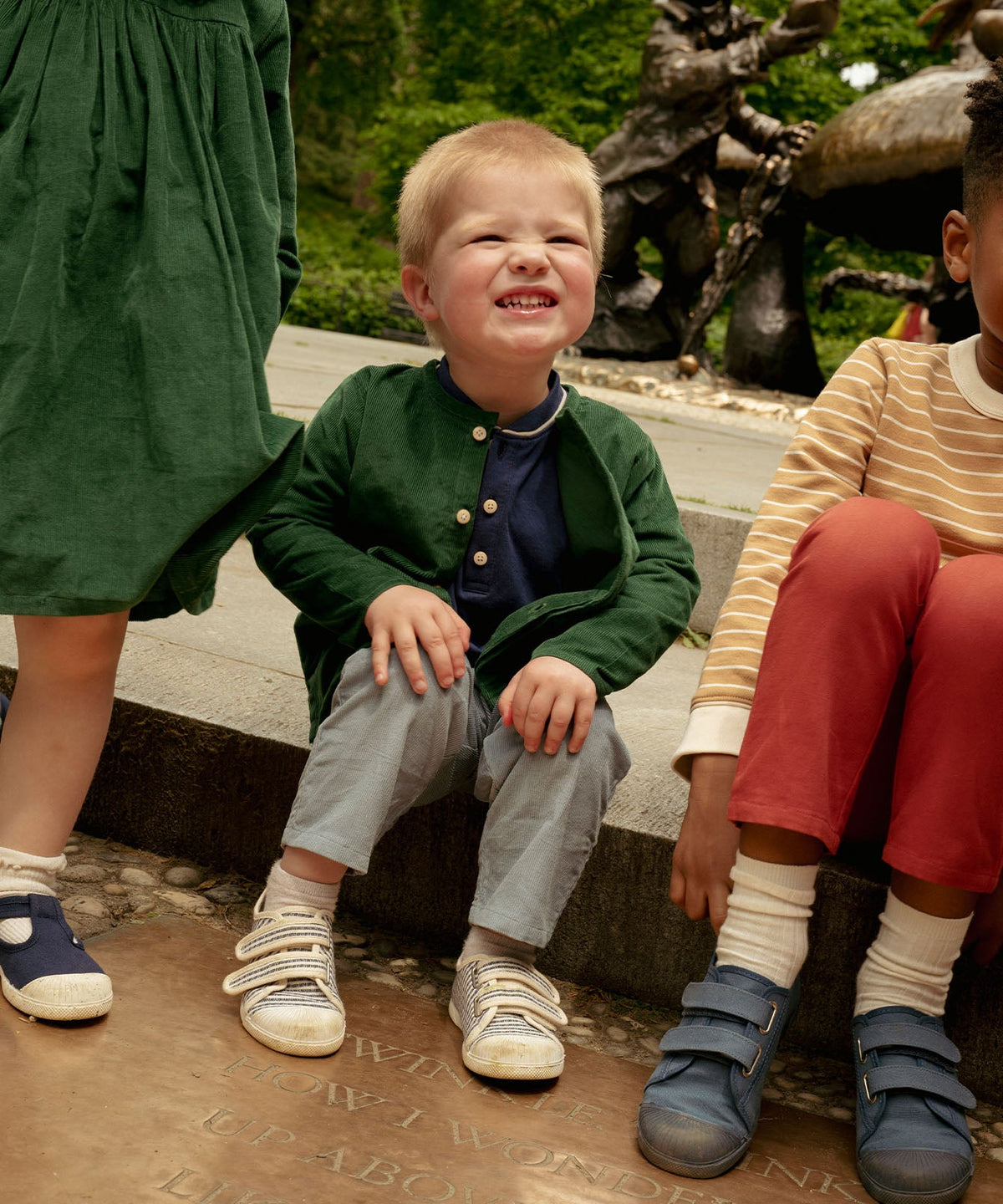 Bowie Baby Pant in Rain Corduroy