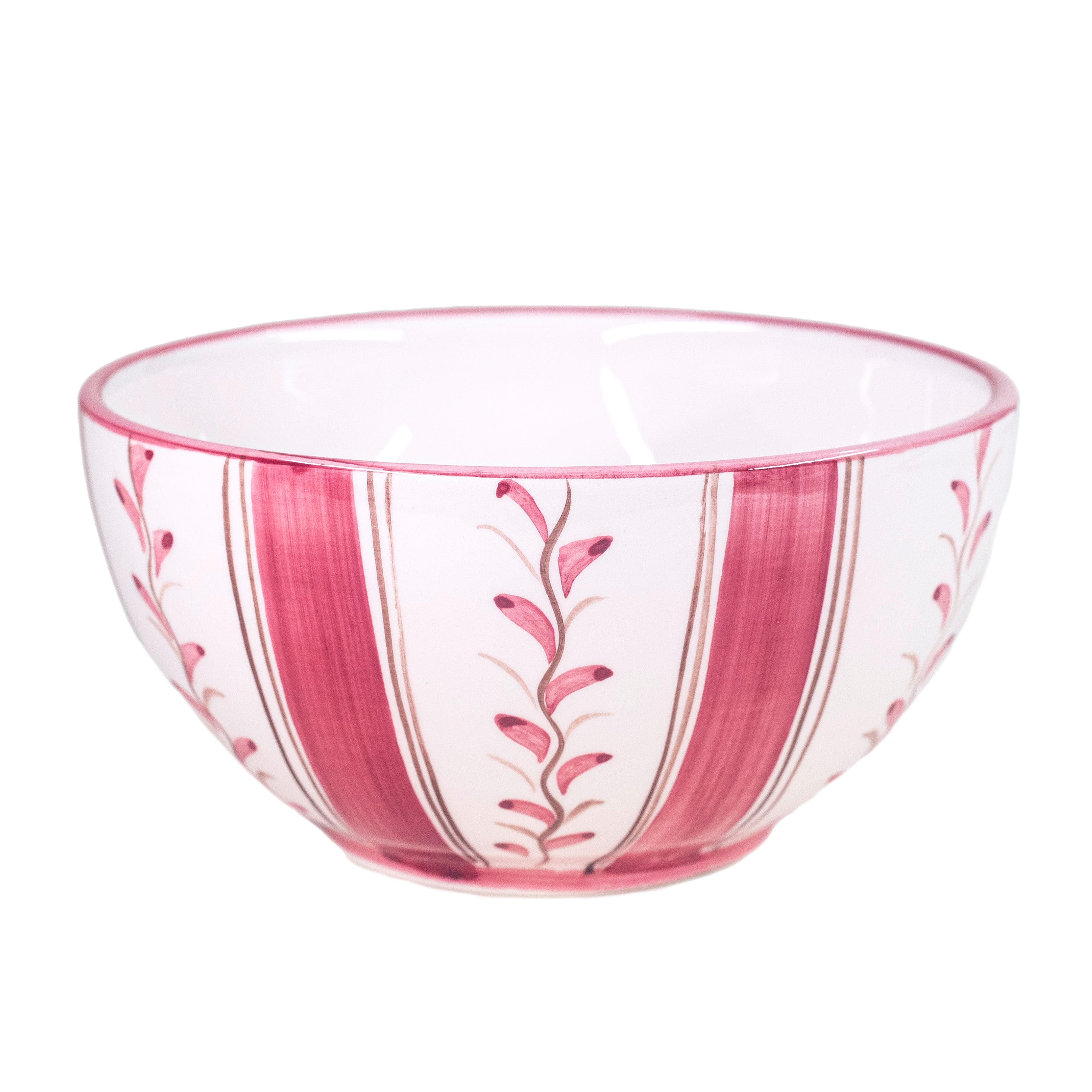 Rose Stripe Cereal Bowl