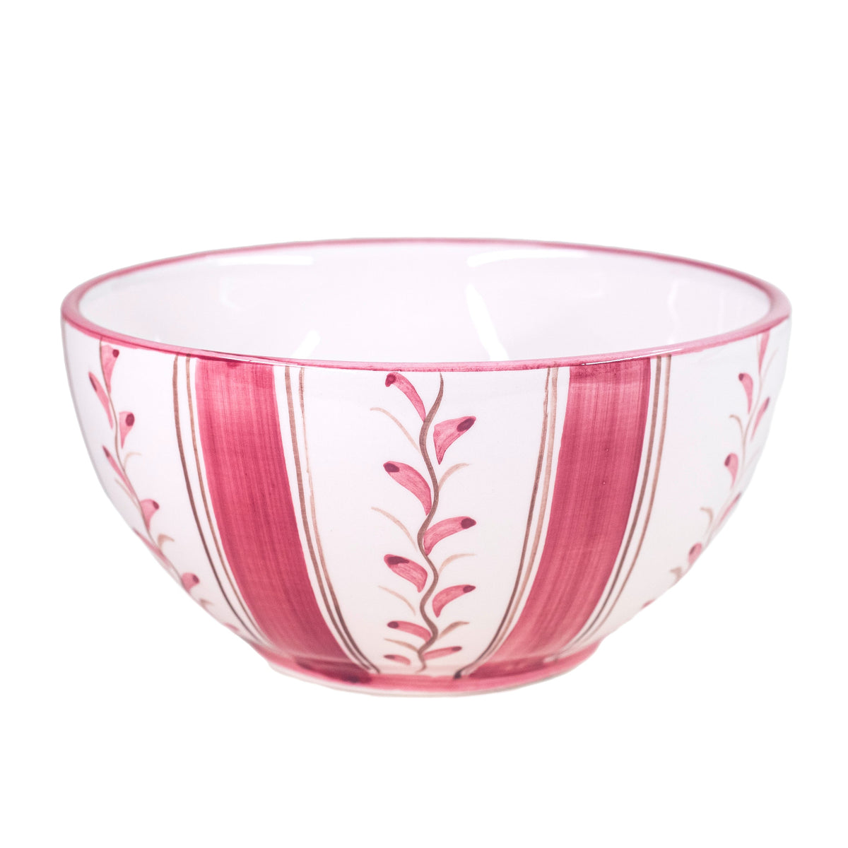 Rose Stripe Cereal Bowl