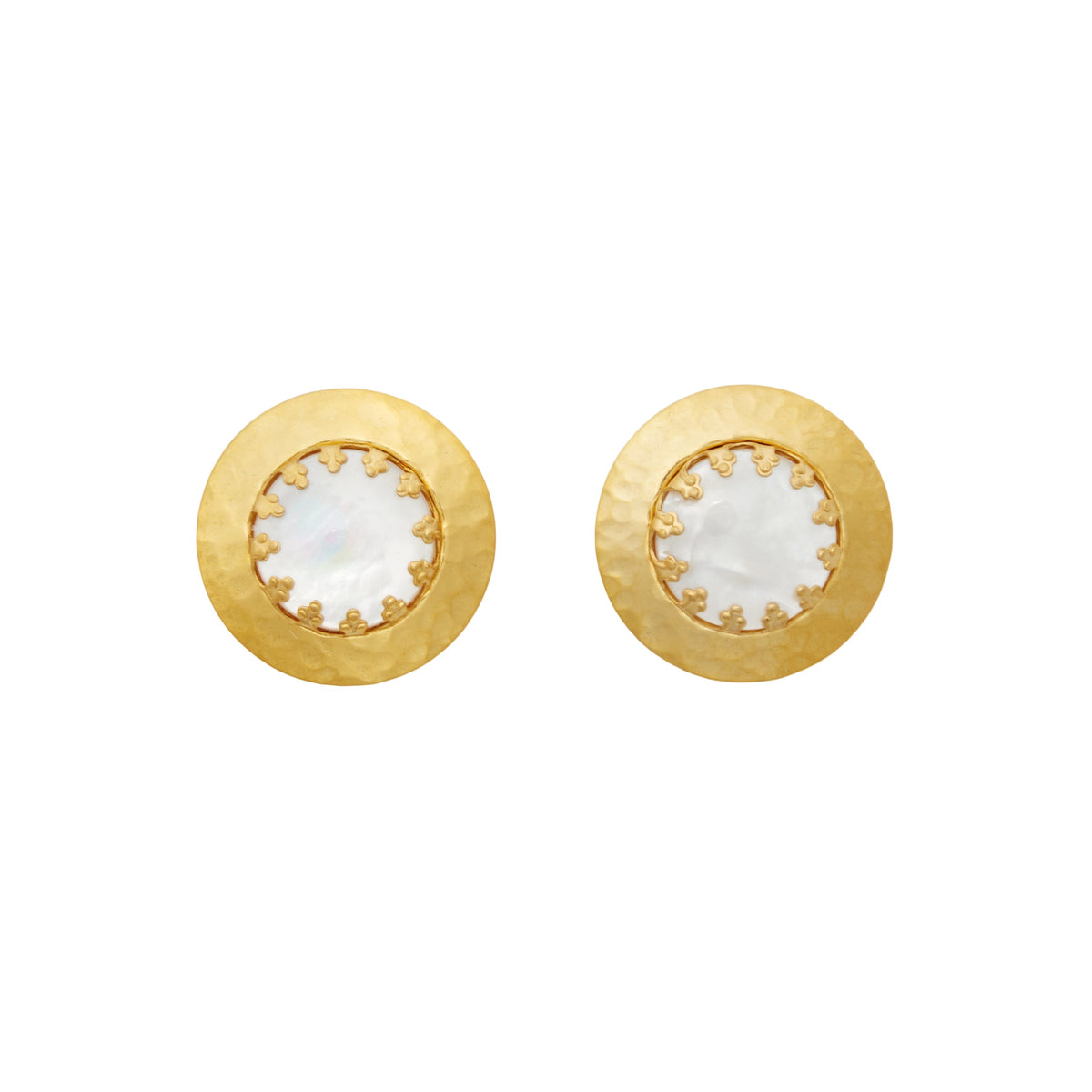 Button Stud Earrings